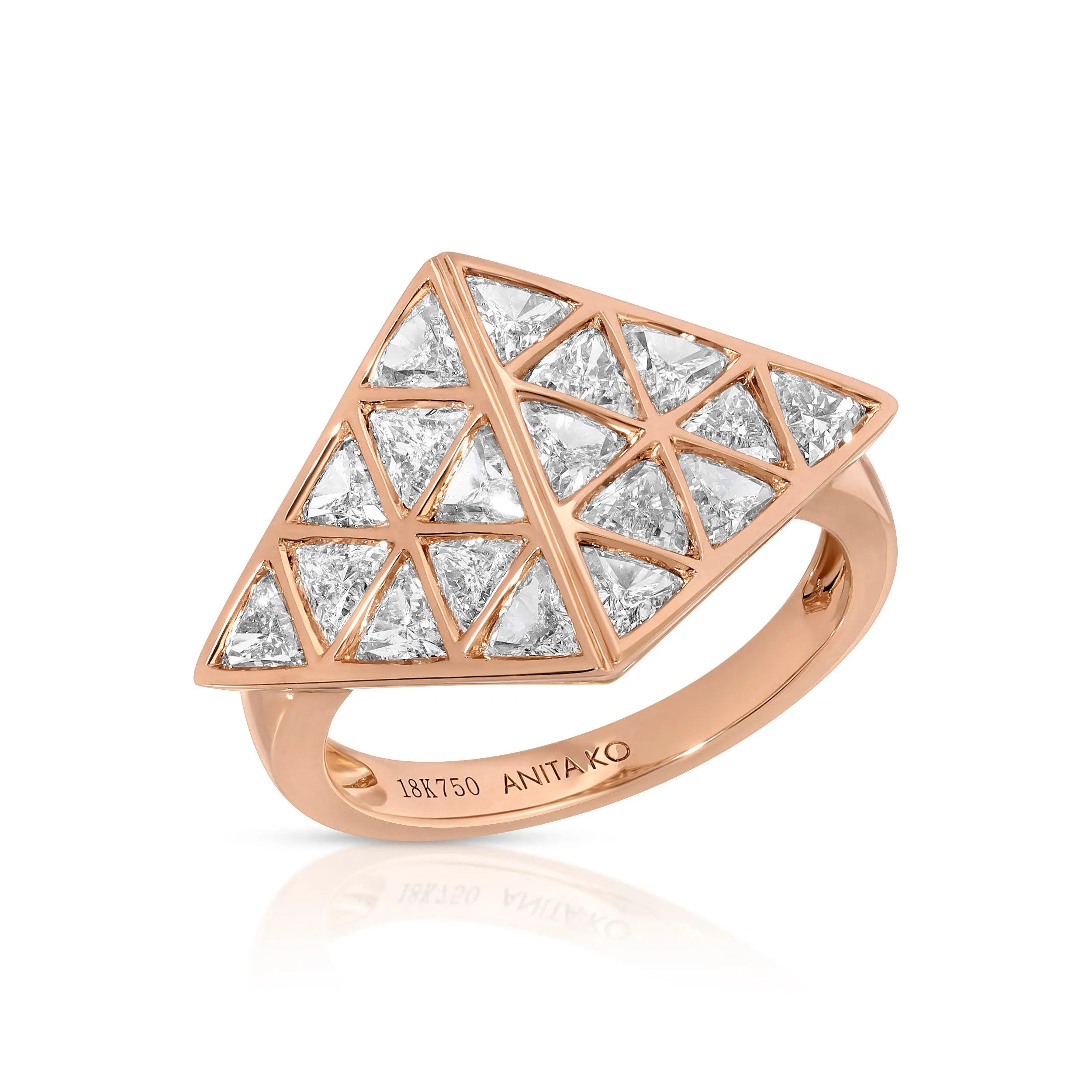 TRILLION DIAMOND RING Anita Ko