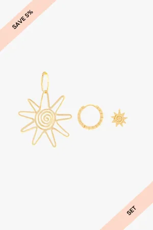 Triple Sunset Set Gold Plated Wildthings Collectables