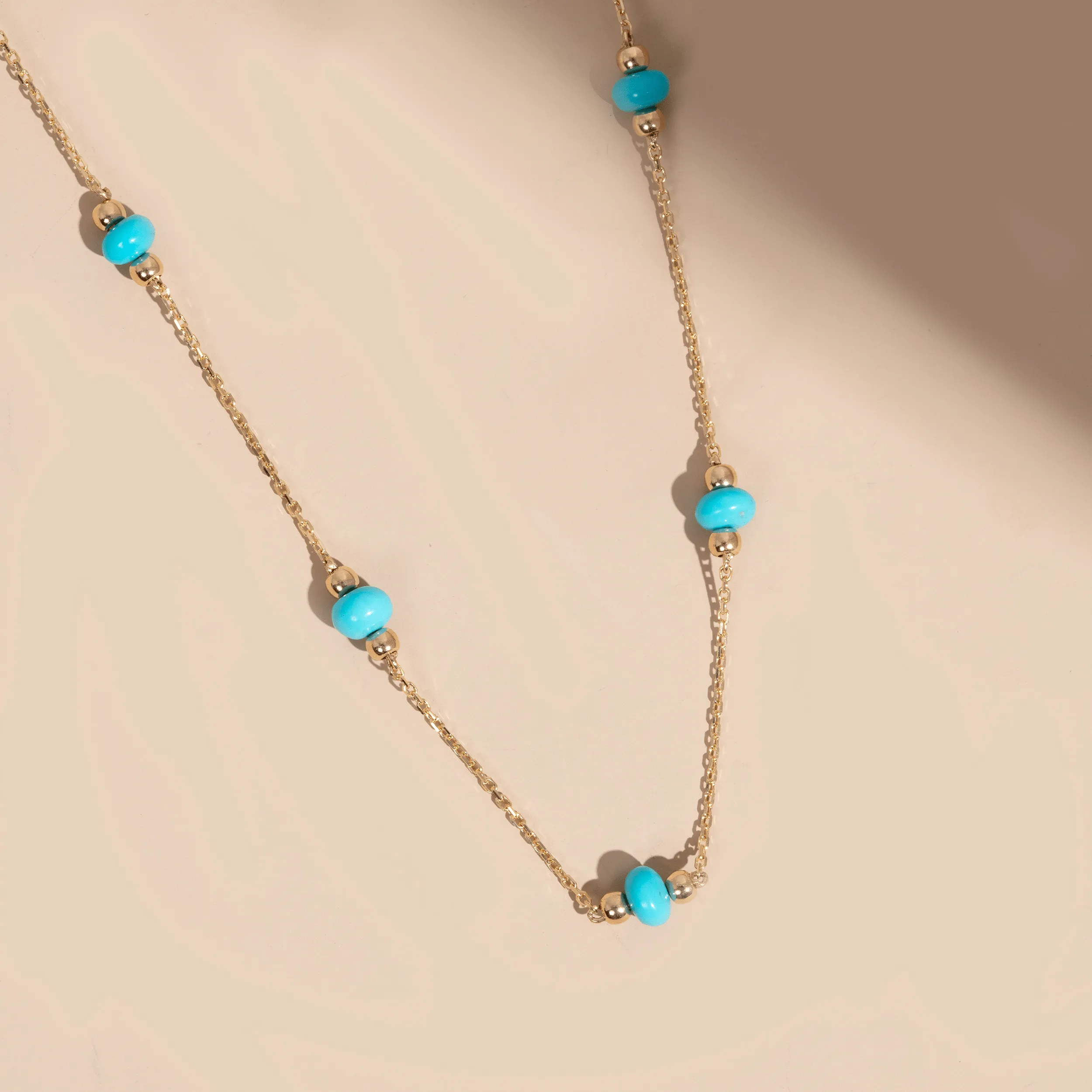 Turquoise Bead Station Necklace, Tilda SARAHELISE