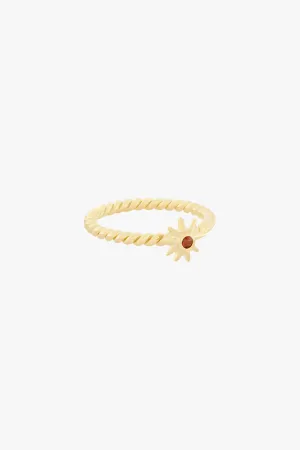 Twisting Sunshine Ring Gold Plated Wildthings Collectables