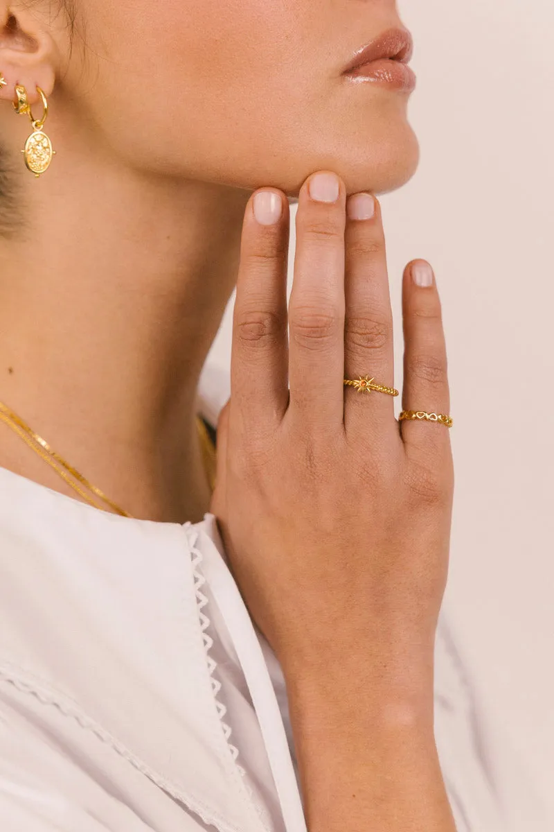 Twisting Sunshine Ring Gold Plated Wildthings Collectables