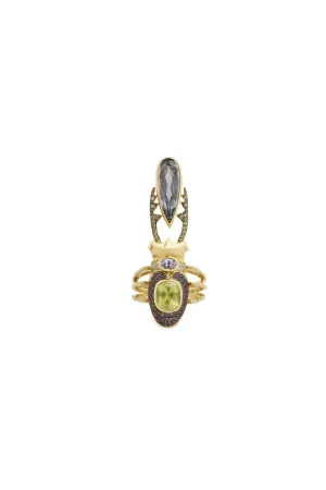 Unelanuki 18K Gold Ring w. Gemstones