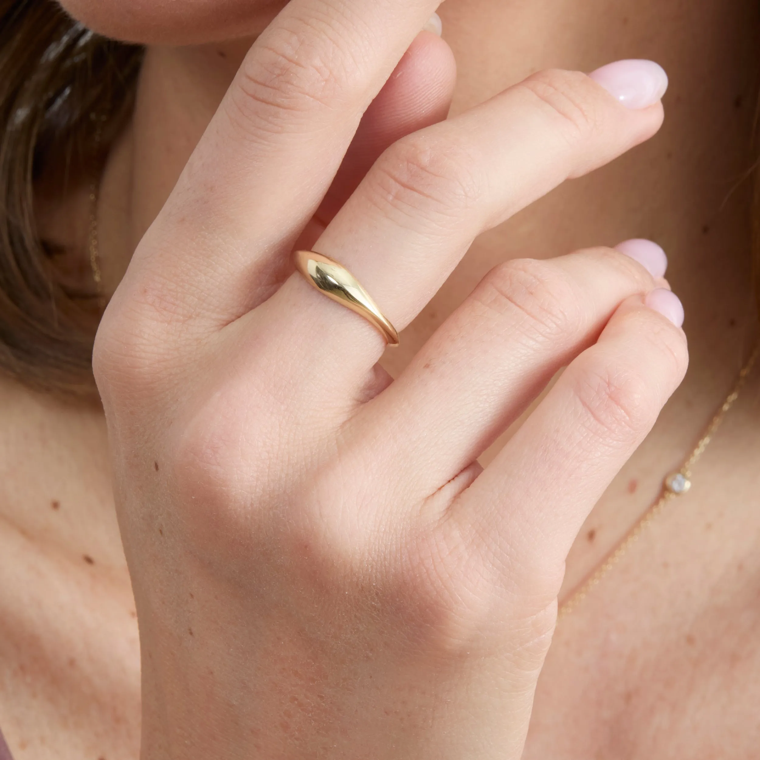 Unique Gold Dome Ring, Rylan SARAHELISE
