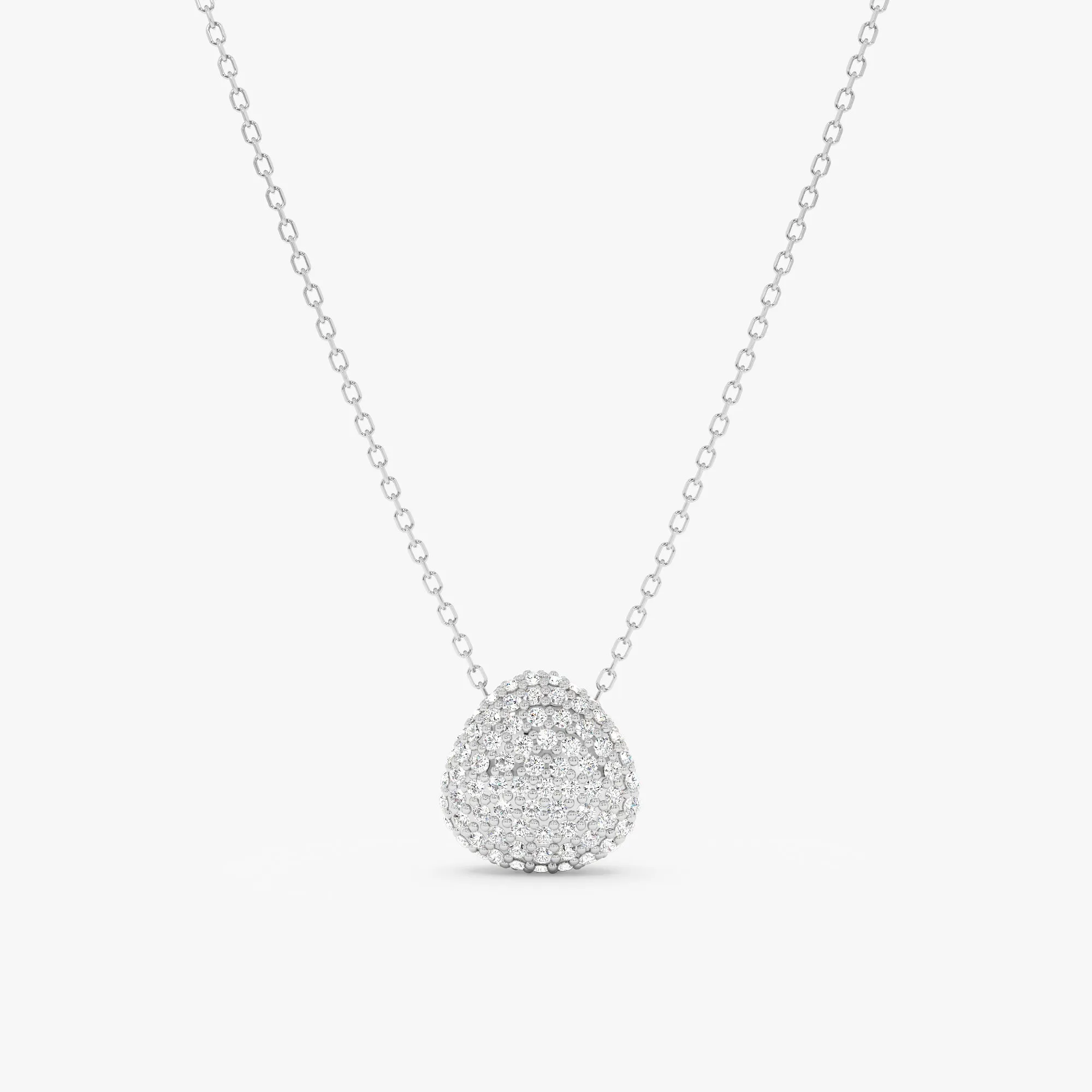 Unique Pave Diamond Pendant Necklace, Gita SARAHELISE