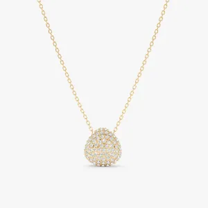 Unique Pave Diamond Pendant Necklace, Gita SARAHELISE