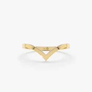 V Nesting Ring In Solid Gold, Shaniqua SARAHELISE