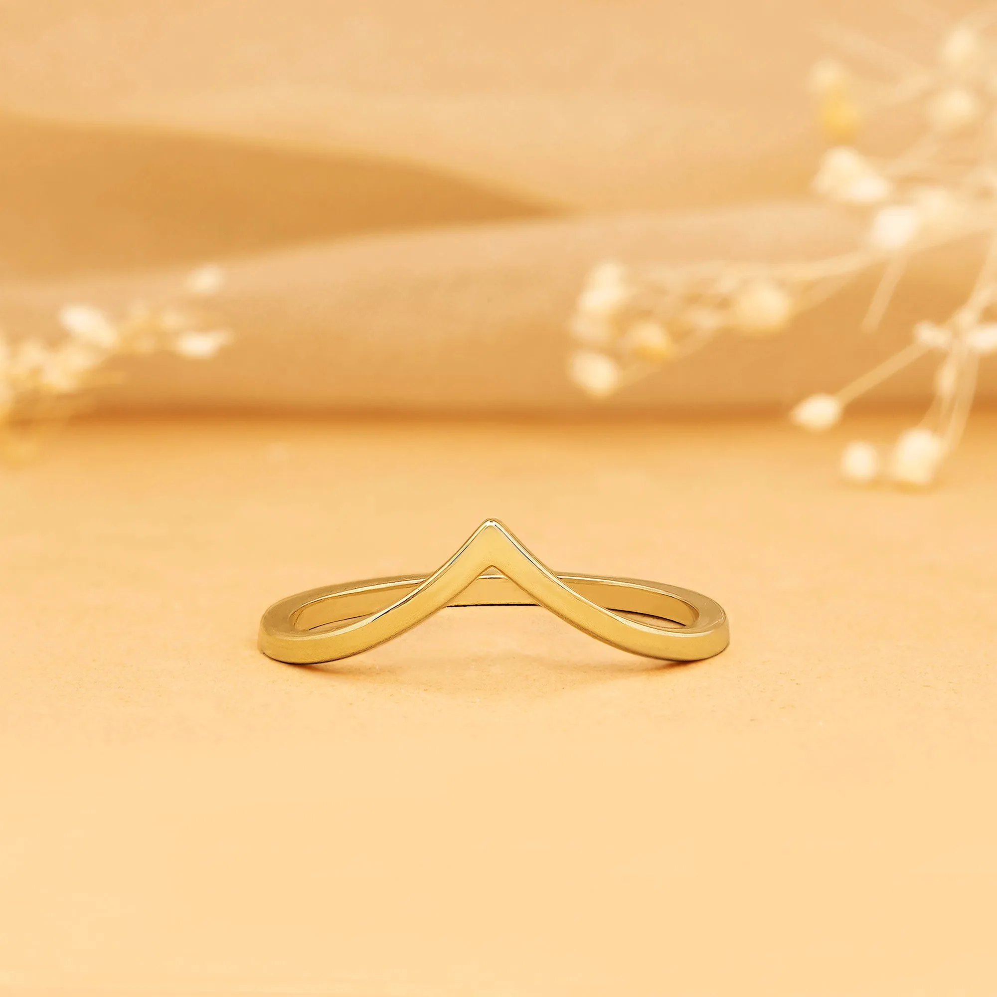 V Nesting Ring In Solid Gold, Shaniqua SARAHELISE
