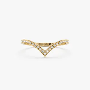V Shape Diamond Nesting Ring, Shaniqua SARAHELISE