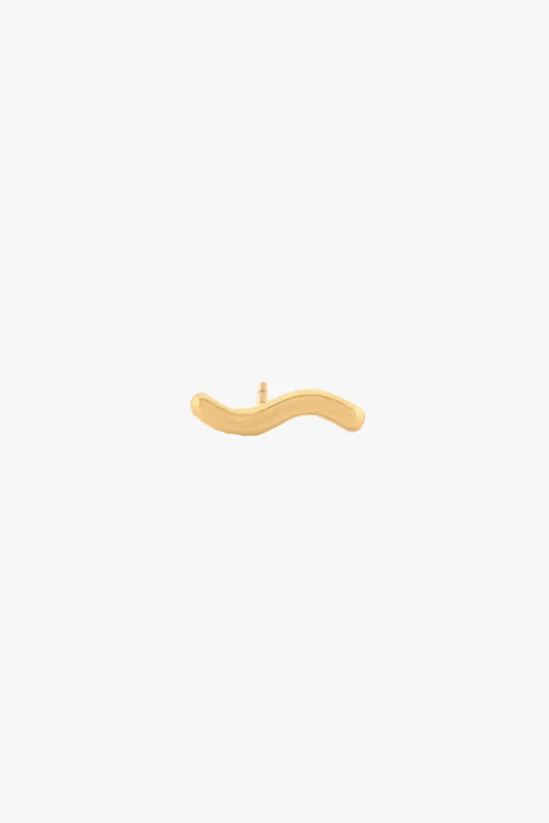 Wave Stud Gold Plated Wildthings Collectables
