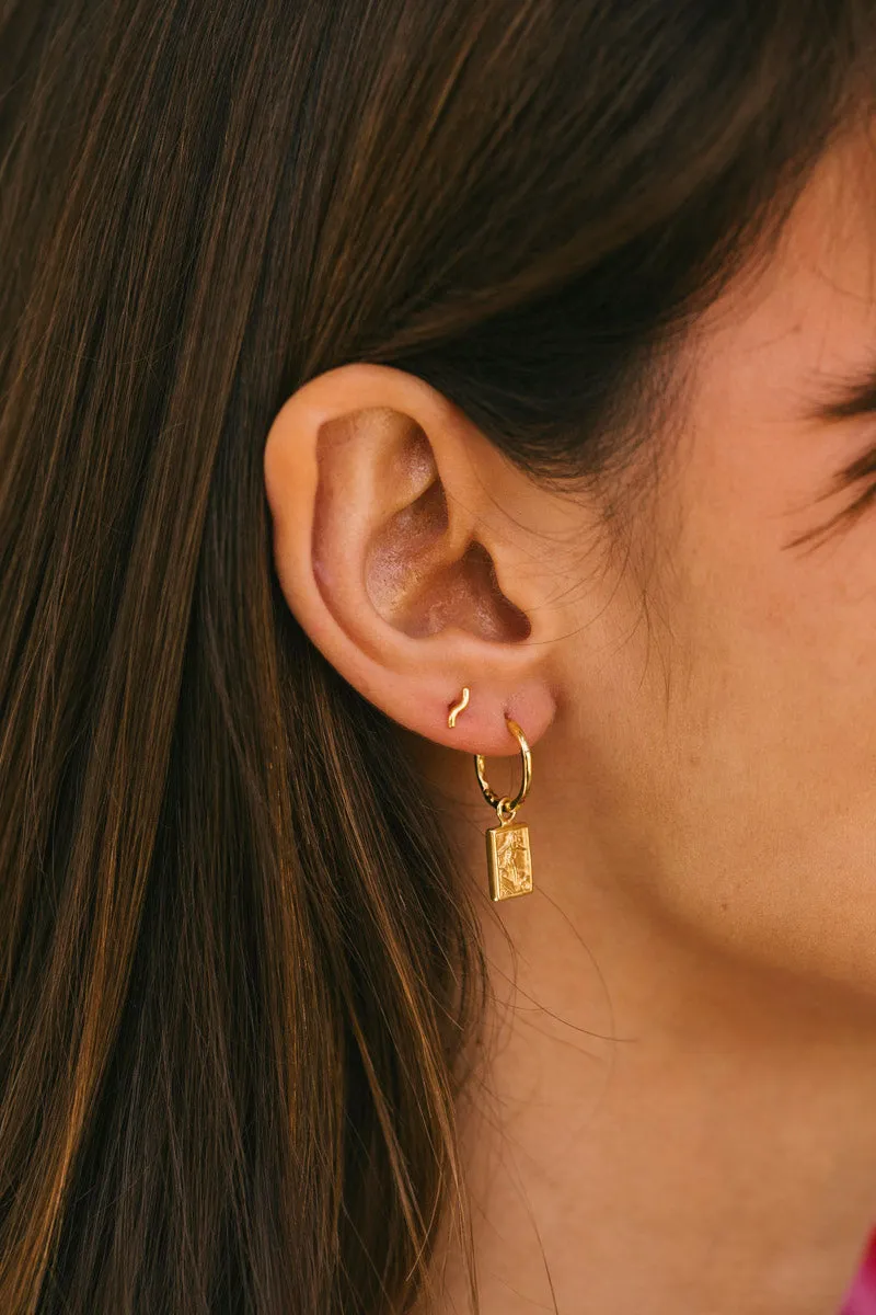 Wave Stud Gold Plated Wildthings Collectables