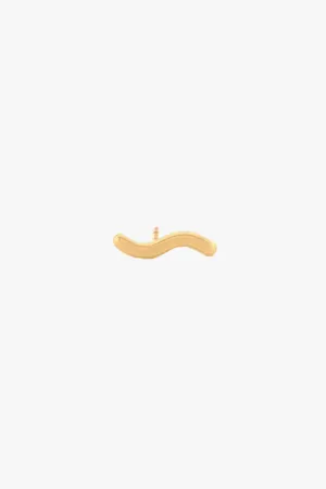 Wave Stud Gold Plated Wildthings Collectables