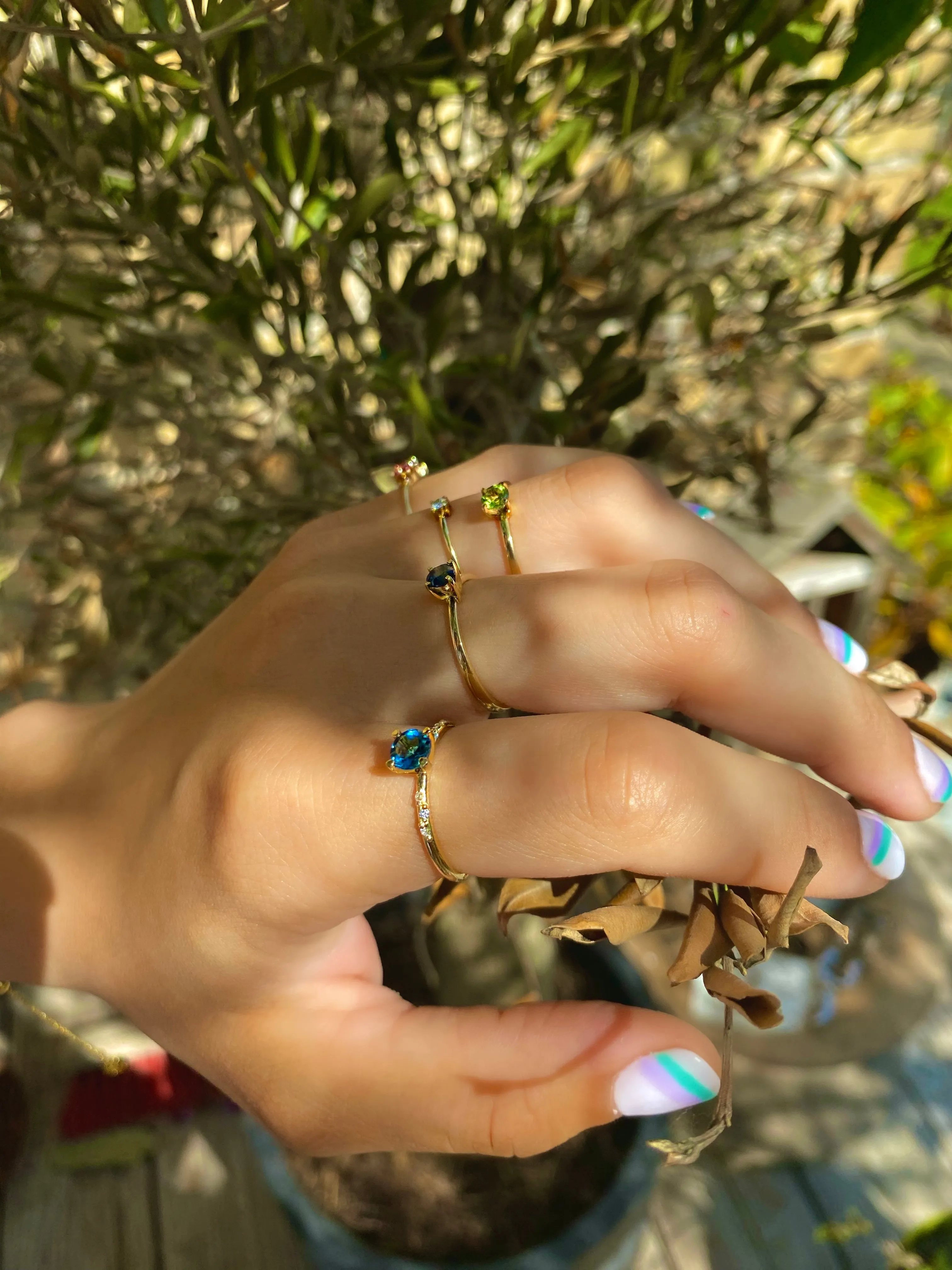 Your Way N°20 18K Gold Ring w. Sapphire
