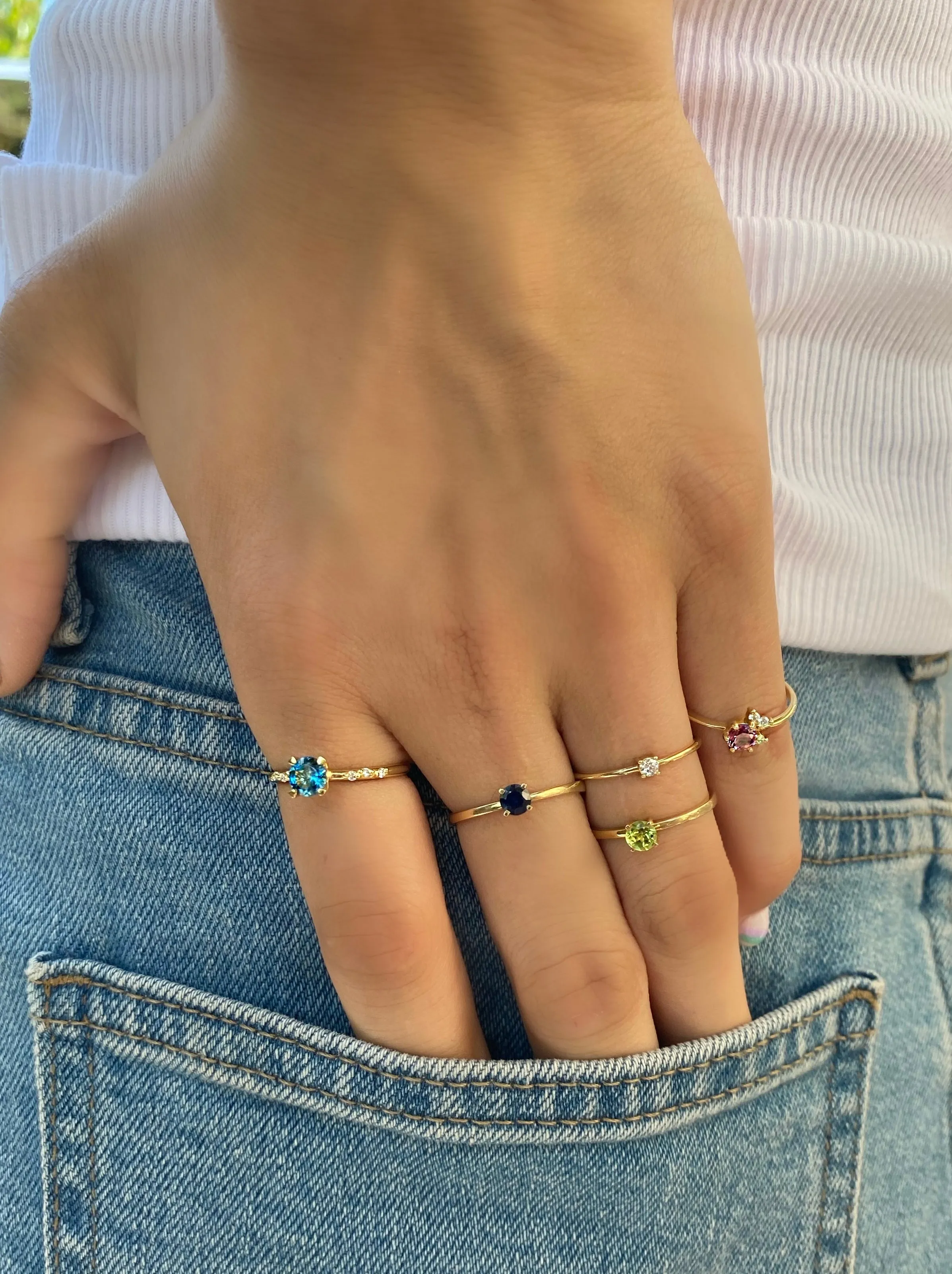 Your Way N°20 18K Gold Ring w. Sapphire