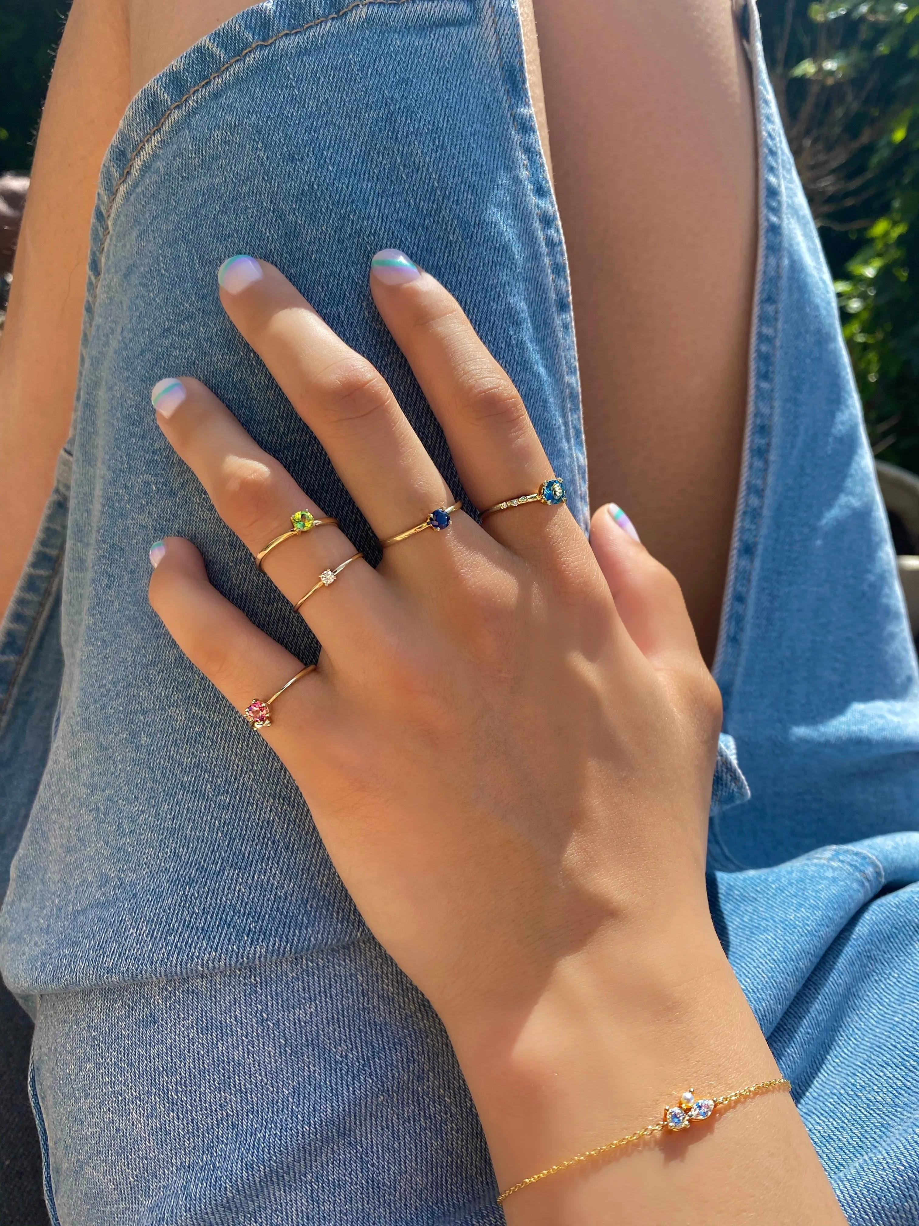 Your Way N°20 18K Gold Ring w. Sapphire